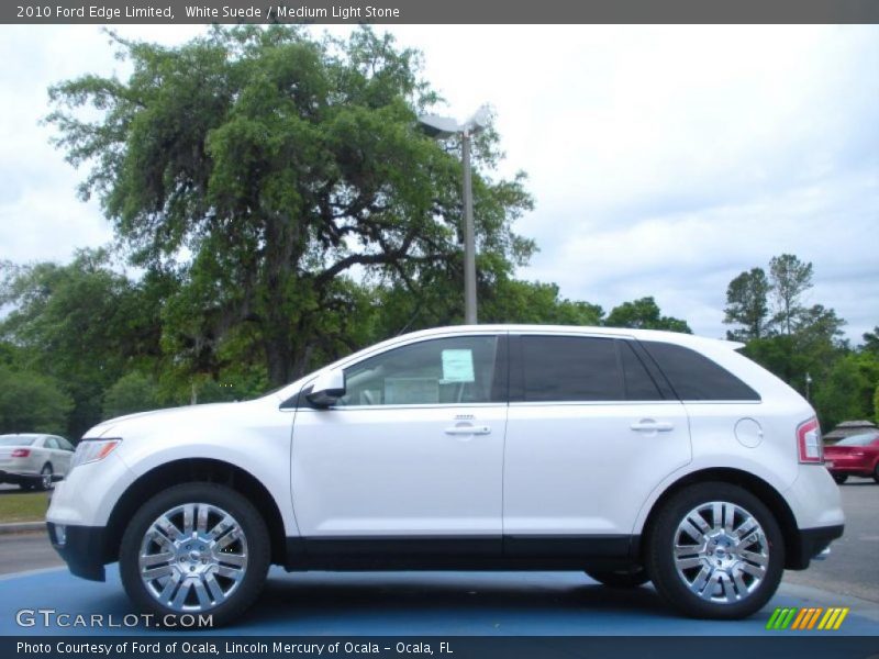 White Suede / Medium Light Stone 2010 Ford Edge Limited