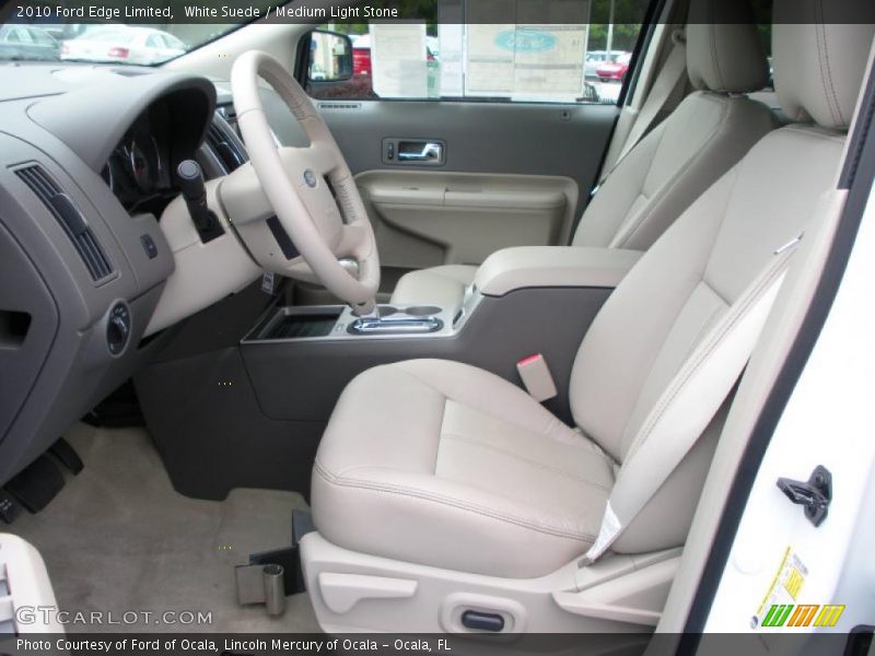 White Suede / Medium Light Stone 2010 Ford Edge Limited