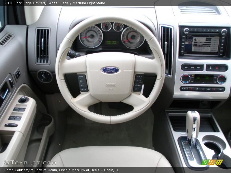 White Suede / Medium Light Stone 2010 Ford Edge Limited