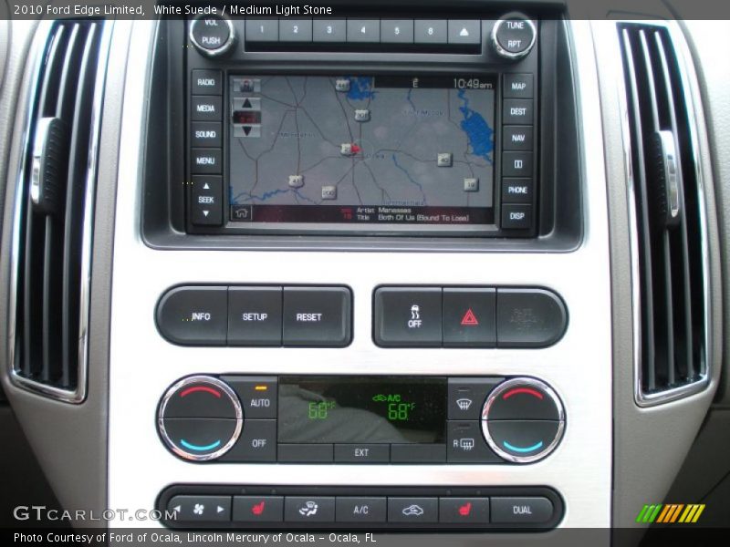 White Suede / Medium Light Stone 2010 Ford Edge Limited
