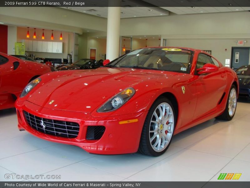 Red / Beige 2009 Ferrari 599 GTB Fiorano
