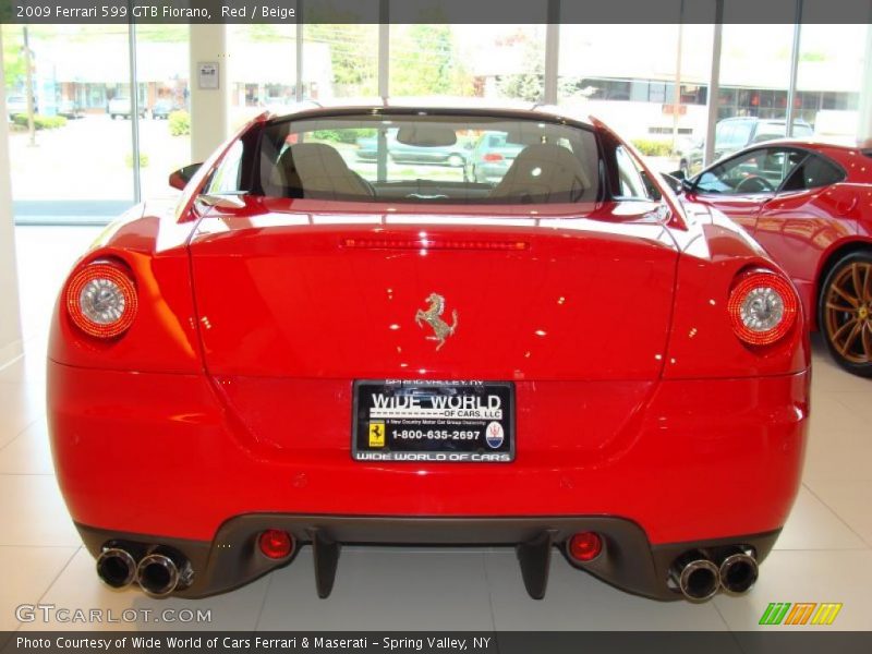 Red / Beige 2009 Ferrari 599 GTB Fiorano