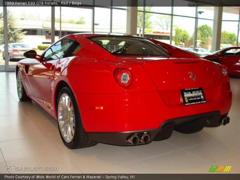 Red / Beige 2009 Ferrari 599 GTB Fiorano