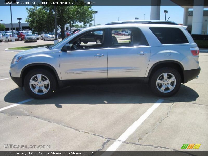 Liquid Silver Metallic / Light Titanium 2008 GMC Acadia SLE