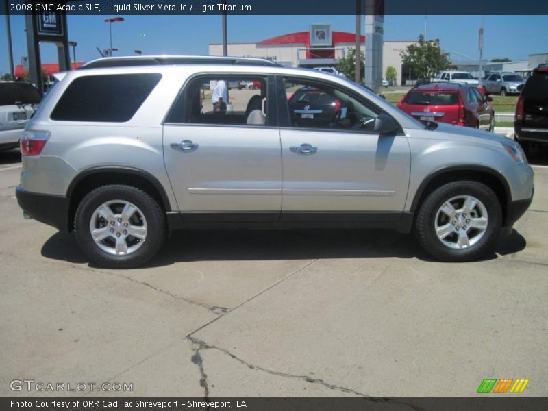 Liquid Silver Metallic / Light Titanium 2008 GMC Acadia SLE