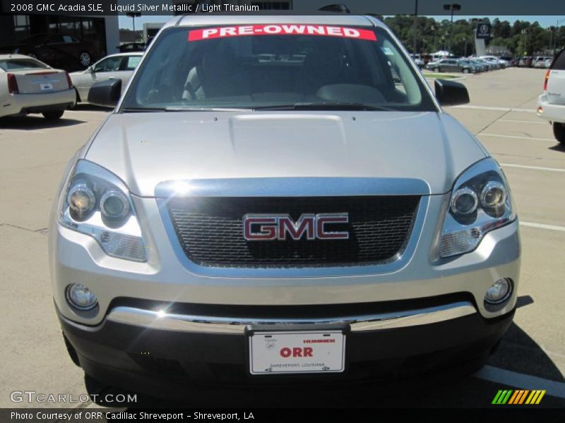 Liquid Silver Metallic / Light Titanium 2008 GMC Acadia SLE