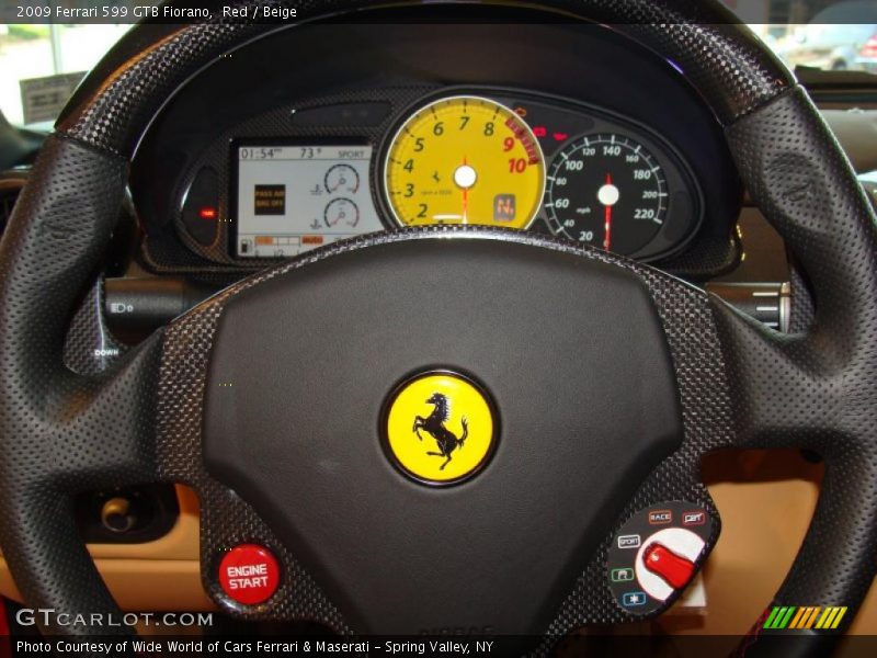 Red / Beige 2009 Ferrari 599 GTB Fiorano