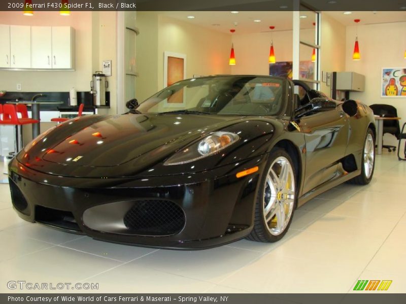 Black / Black 2009 Ferrari F430 Spider F1