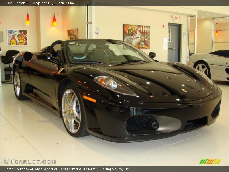 Black / Black 2009 Ferrari F430 Spider F1