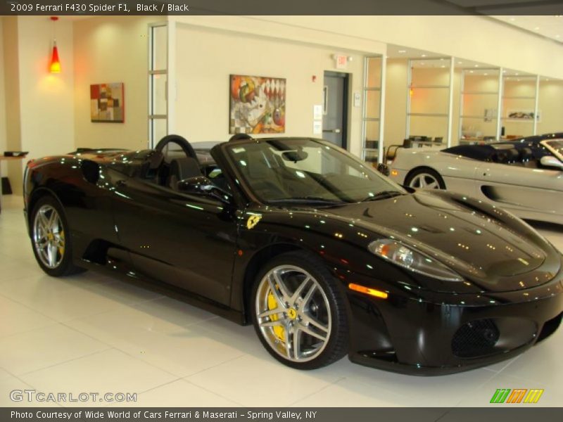Black / Black 2009 Ferrari F430 Spider F1