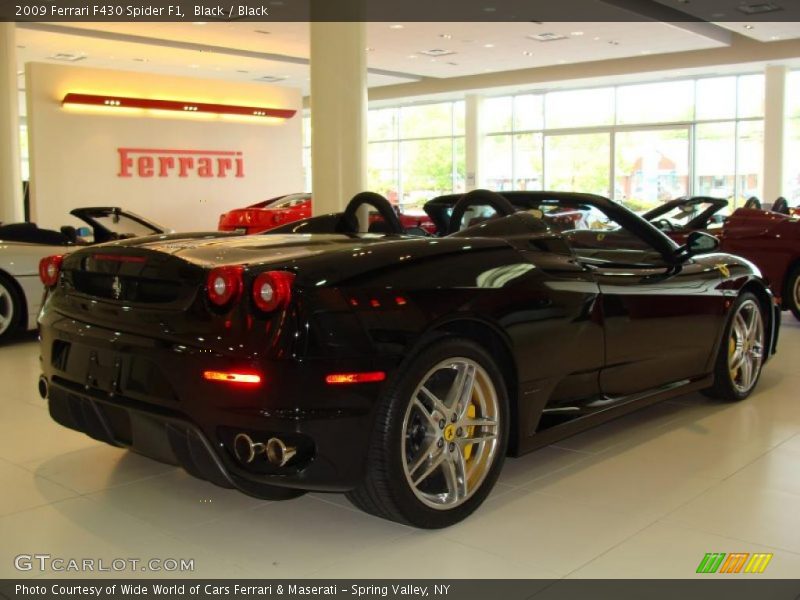 Black / Black 2009 Ferrari F430 Spider F1