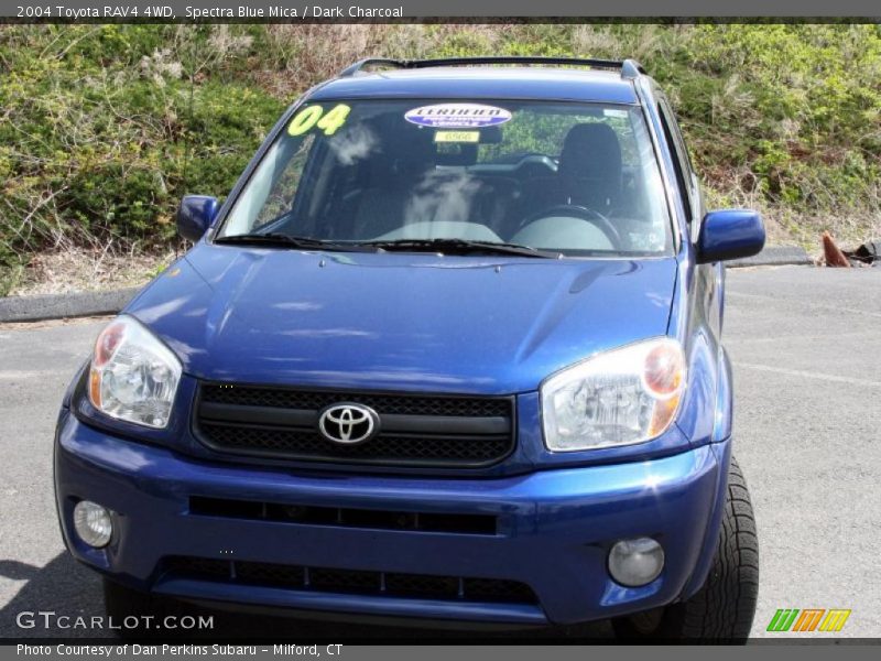 Spectra Blue Mica / Dark Charcoal 2004 Toyota RAV4 4WD