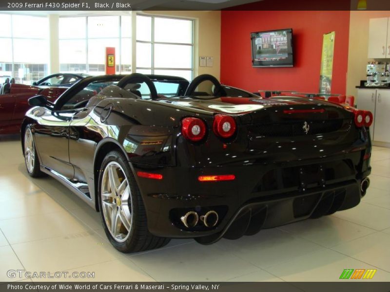 Black / Black 2009 Ferrari F430 Spider F1