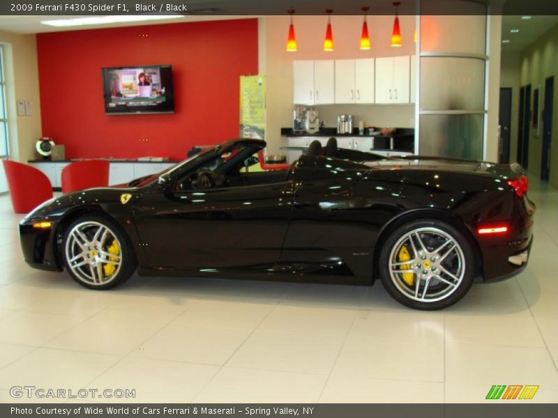 Black / Black 2009 Ferrari F430 Spider F1