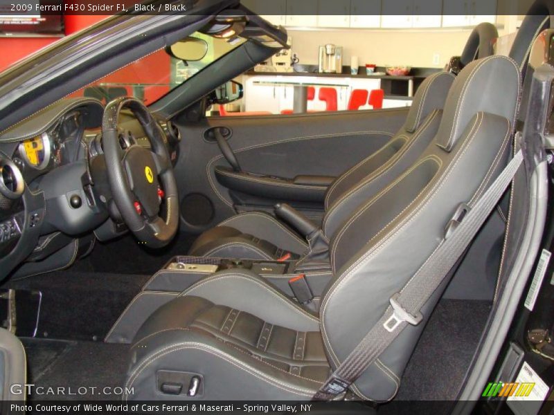 Black / Black 2009 Ferrari F430 Spider F1