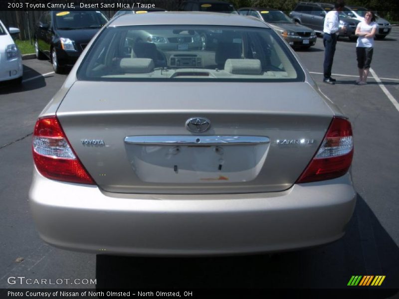 Desert Sand Mica / Taupe 2003 Toyota Camry LE