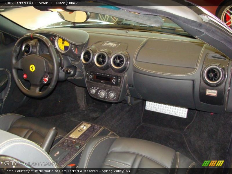 Black / Black 2009 Ferrari F430 Spider F1