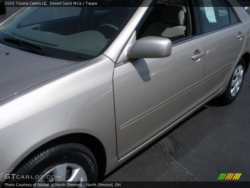Desert Sand Mica / Taupe 2003 Toyota Camry LE