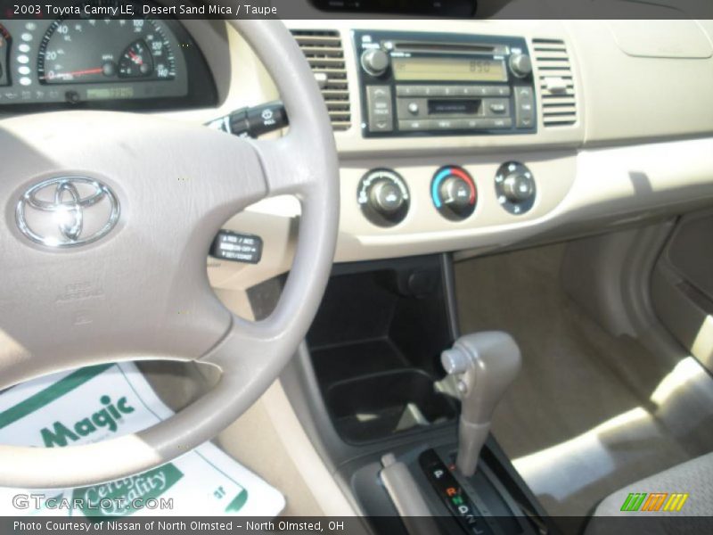 Desert Sand Mica / Taupe 2003 Toyota Camry LE