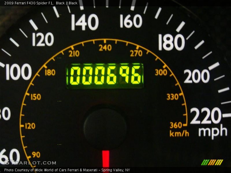 Black / Black 2009 Ferrari F430 Spider F1