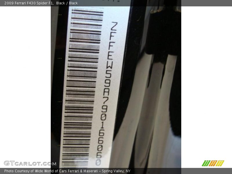 Black / Black 2009 Ferrari F430 Spider F1
