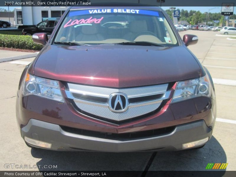 Dark Cherry Red Pearl / Taupe 2007 Acura MDX