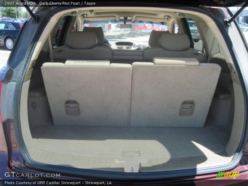 Dark Cherry Red Pearl / Taupe 2007 Acura MDX