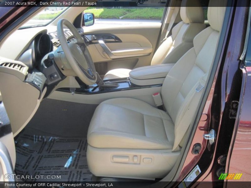 Dark Cherry Red Pearl / Taupe 2007 Acura MDX