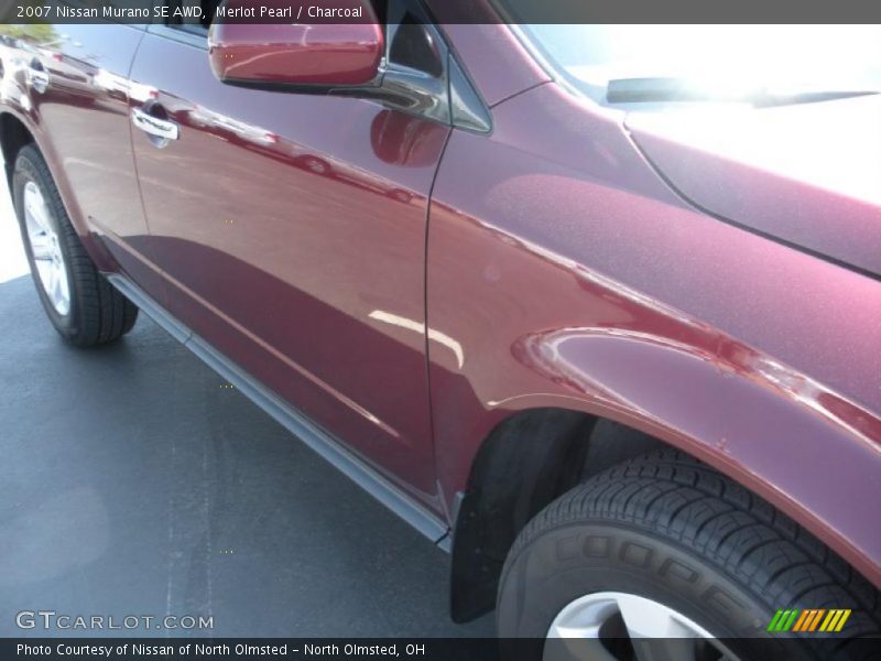 Merlot Pearl / Charcoal 2007 Nissan Murano SE AWD