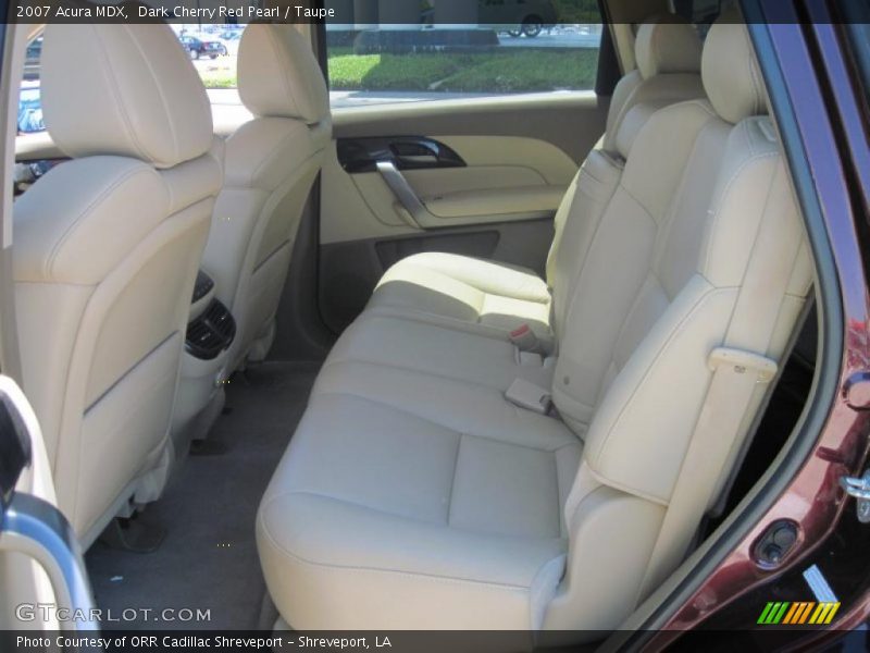 Dark Cherry Red Pearl / Taupe 2007 Acura MDX