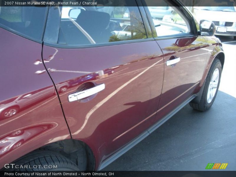 Merlot Pearl / Charcoal 2007 Nissan Murano SE AWD