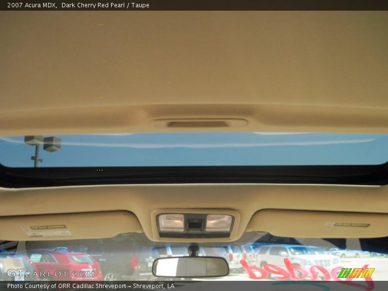 Dark Cherry Red Pearl / Taupe 2007 Acura MDX