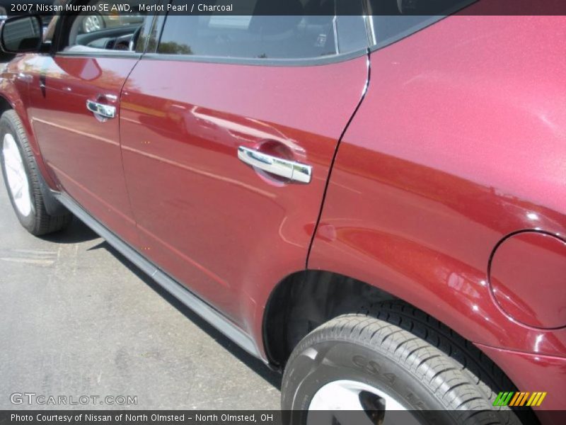 Merlot Pearl / Charcoal 2007 Nissan Murano SE AWD