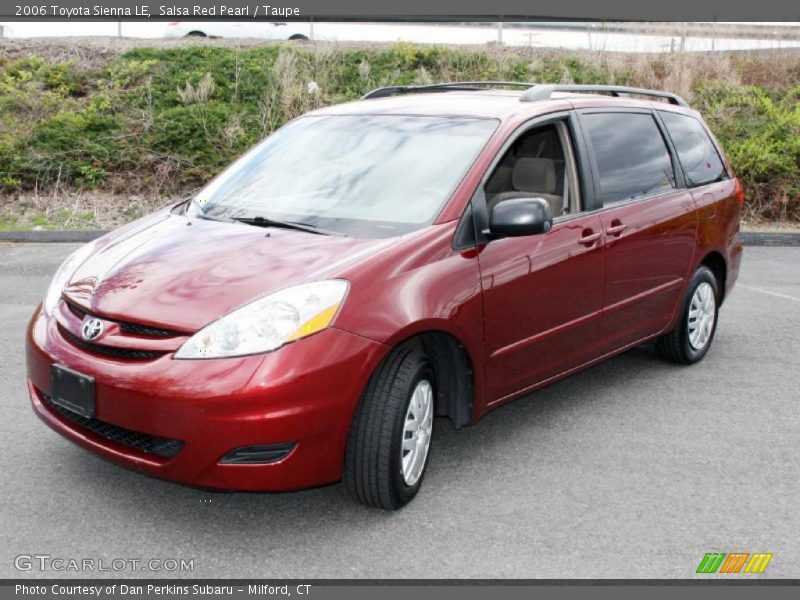 Salsa Red Pearl / Taupe 2006 Toyota Sienna LE