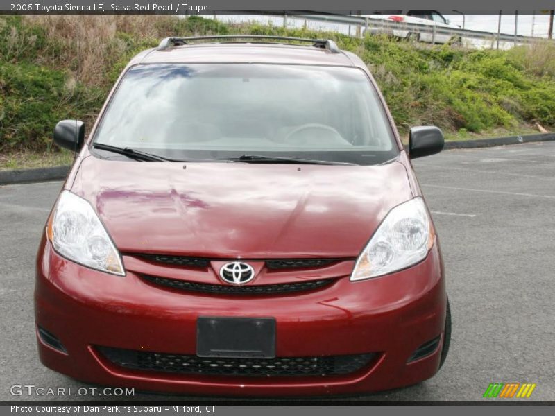 Salsa Red Pearl / Taupe 2006 Toyota Sienna LE