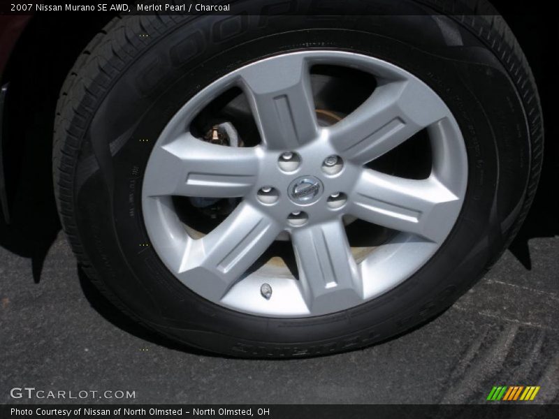 Merlot Pearl / Charcoal 2007 Nissan Murano SE AWD