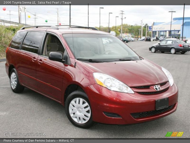 Salsa Red Pearl / Taupe 2006 Toyota Sienna LE