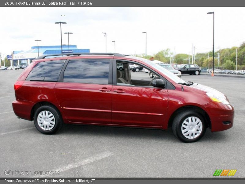 Salsa Red Pearl / Taupe 2006 Toyota Sienna LE