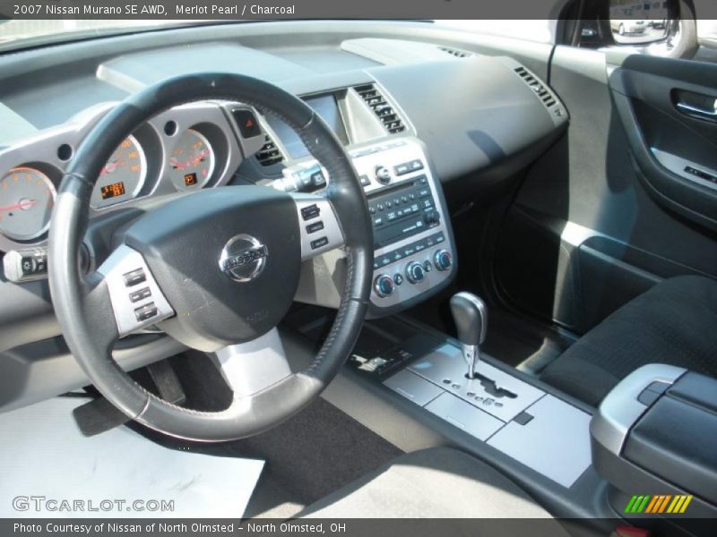 Merlot Pearl / Charcoal 2007 Nissan Murano SE AWD
