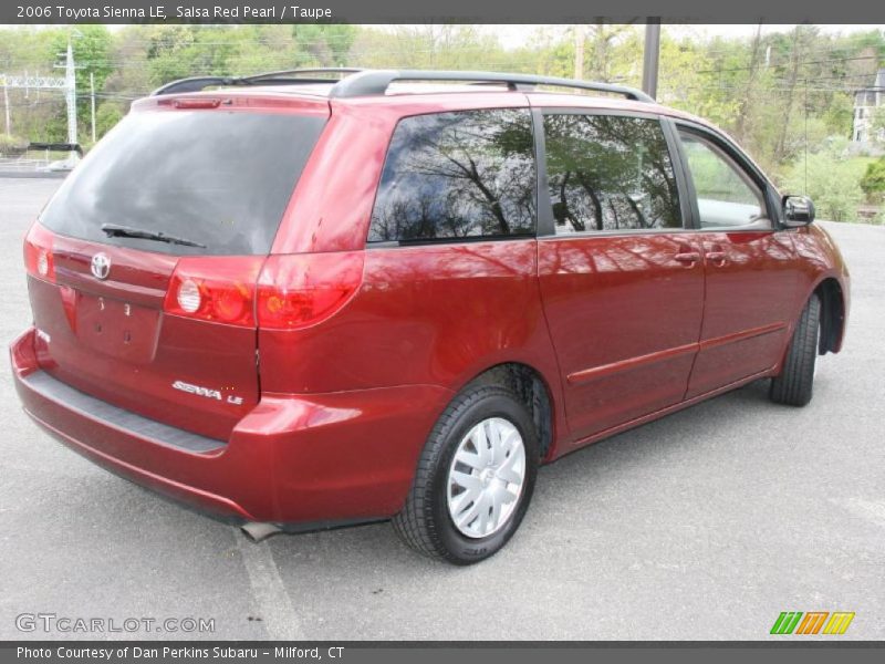 Salsa Red Pearl / Taupe 2006 Toyota Sienna LE