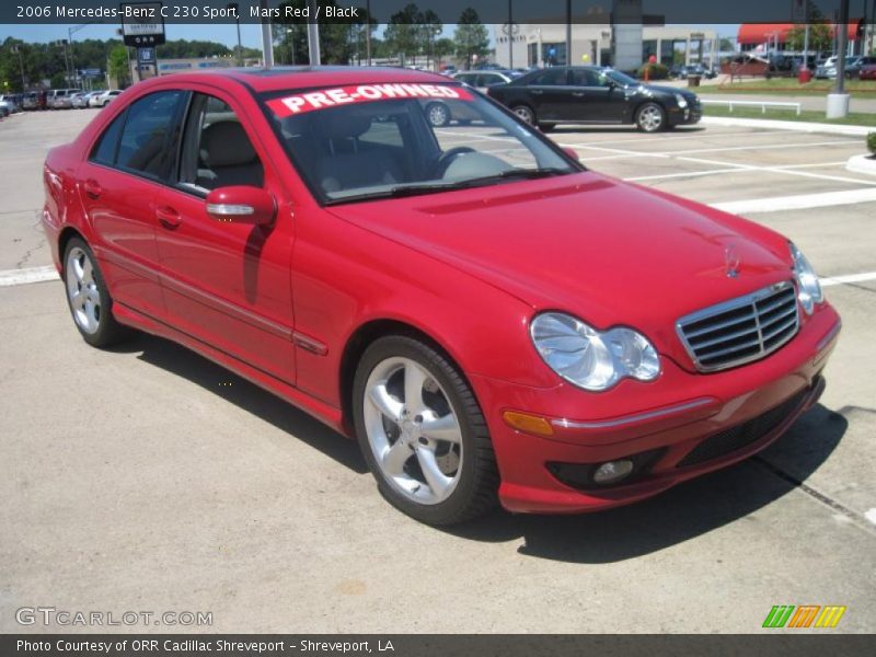 Mars Red / Black 2006 Mercedes-Benz C 230 Sport