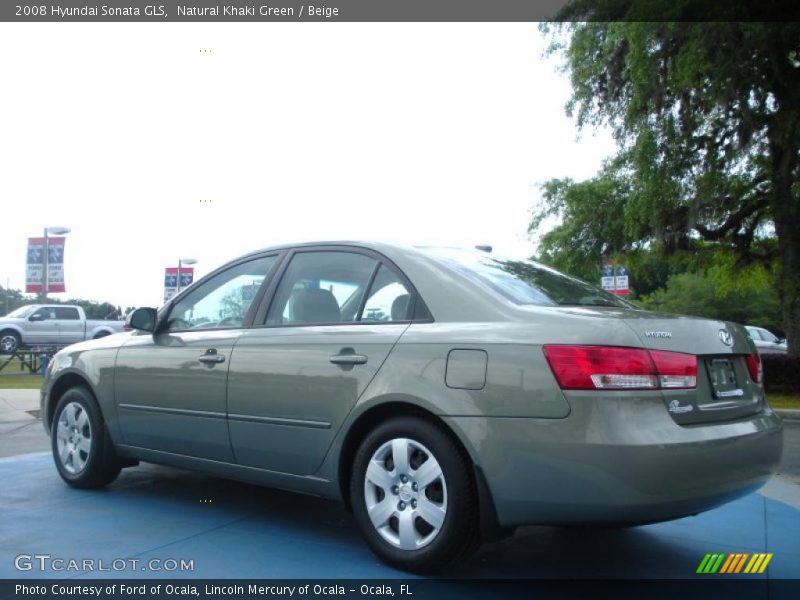 Natural Khaki Green / Beige 2008 Hyundai Sonata GLS