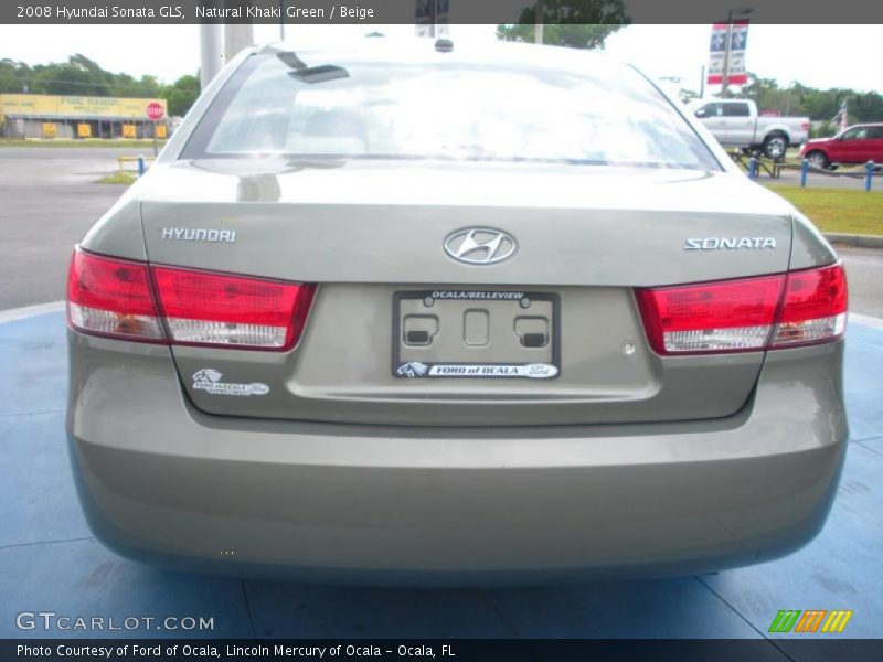 Natural Khaki Green / Beige 2008 Hyundai Sonata GLS