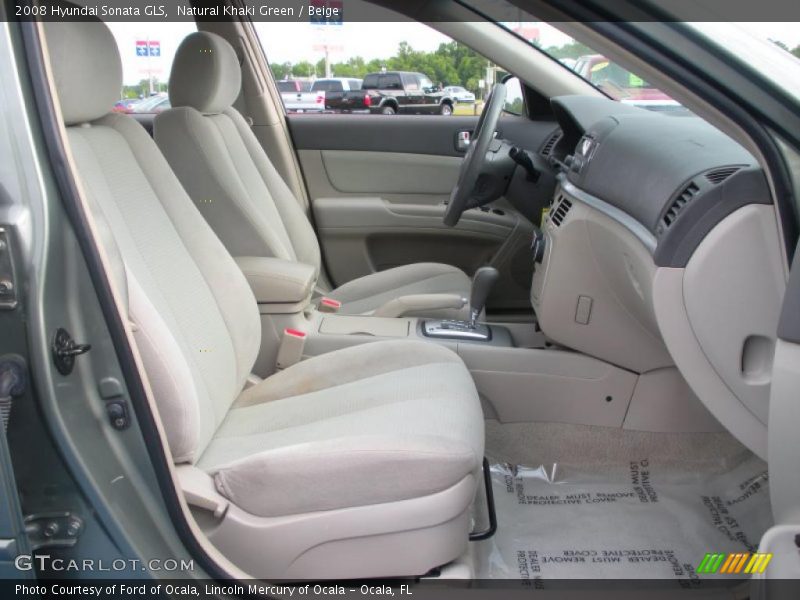 Natural Khaki Green / Beige 2008 Hyundai Sonata GLS