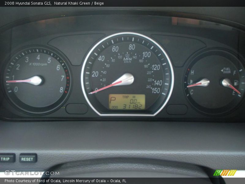 Natural Khaki Green / Beige 2008 Hyundai Sonata GLS