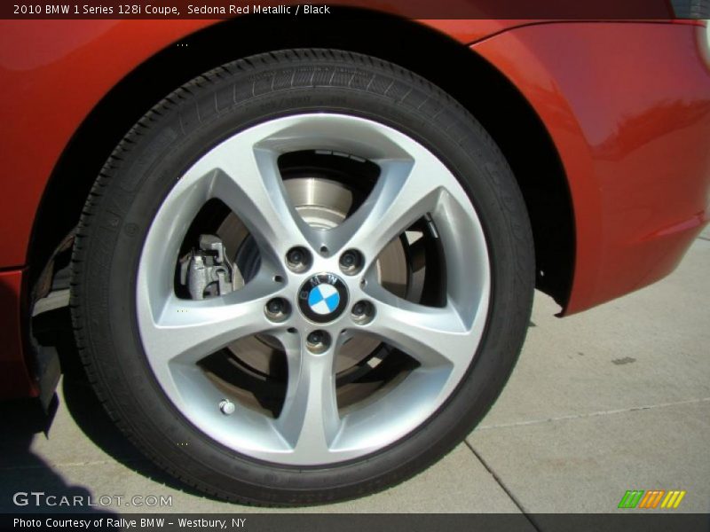 Sedona Red Metallic / Black 2010 BMW 1 Series 128i Coupe
