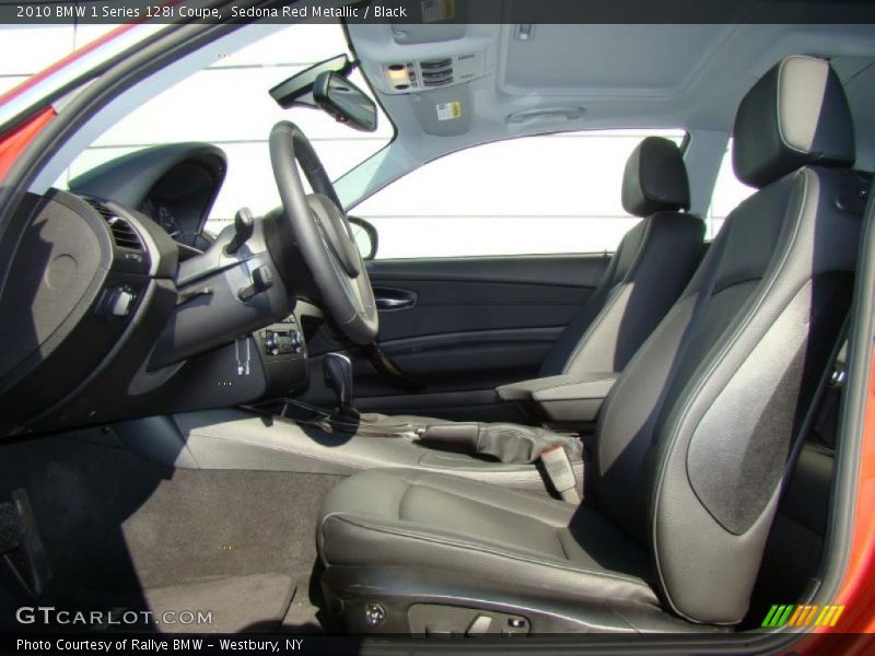 Sedona Red Metallic / Black 2010 BMW 1 Series 128i Coupe