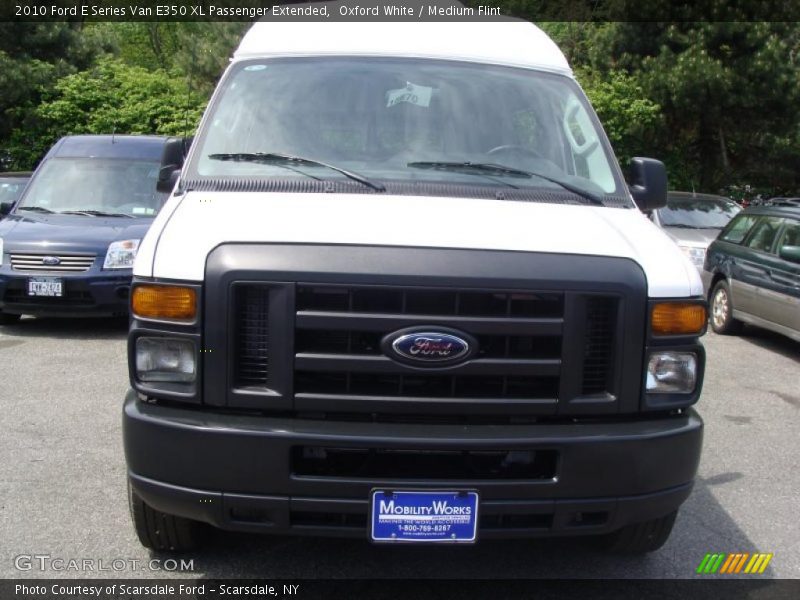 Oxford White / Medium Flint 2010 Ford E Series Van E350 XL Passenger Extended
