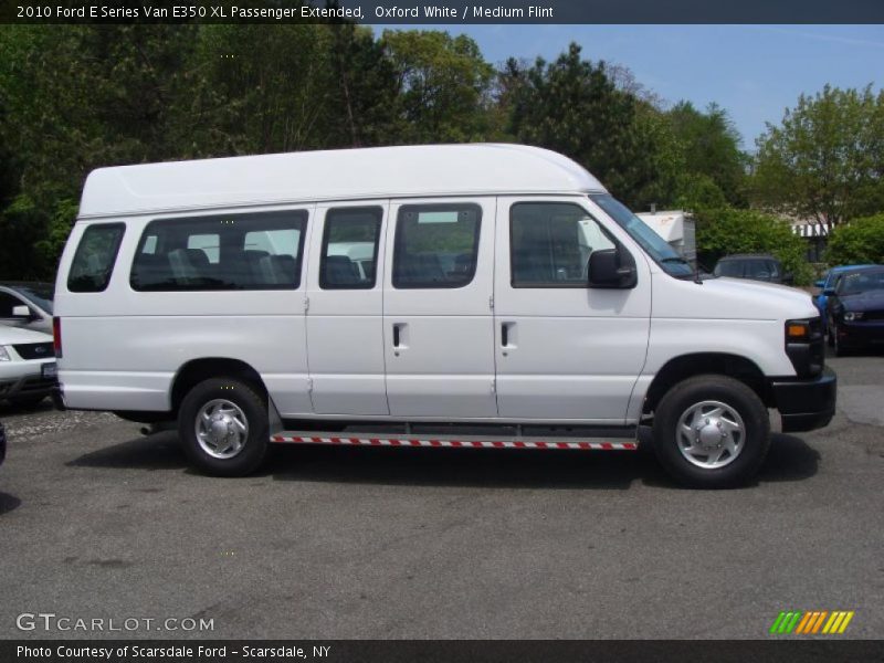 Oxford White / Medium Flint 2010 Ford E Series Van E350 XL Passenger Extended