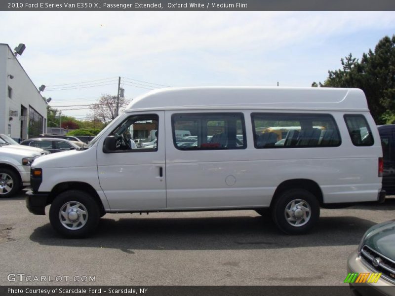 Oxford White / Medium Flint 2010 Ford E Series Van E350 XL Passenger Extended